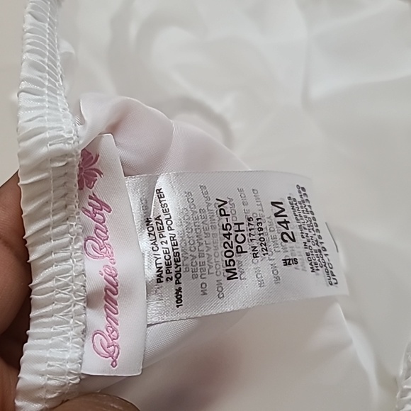 Bonnie Baby Girls 24M Dress With Daiper Cover - Picture 11 of 13